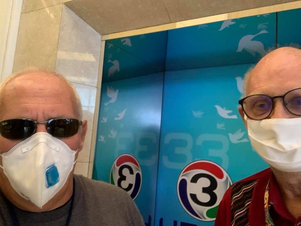 George Anderssen with his friend Andy F at TERO and Channel 3