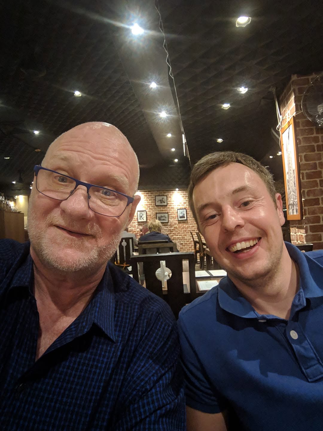George Anderssen with longtime colleague Jonathan Fairfield in Hua Hin