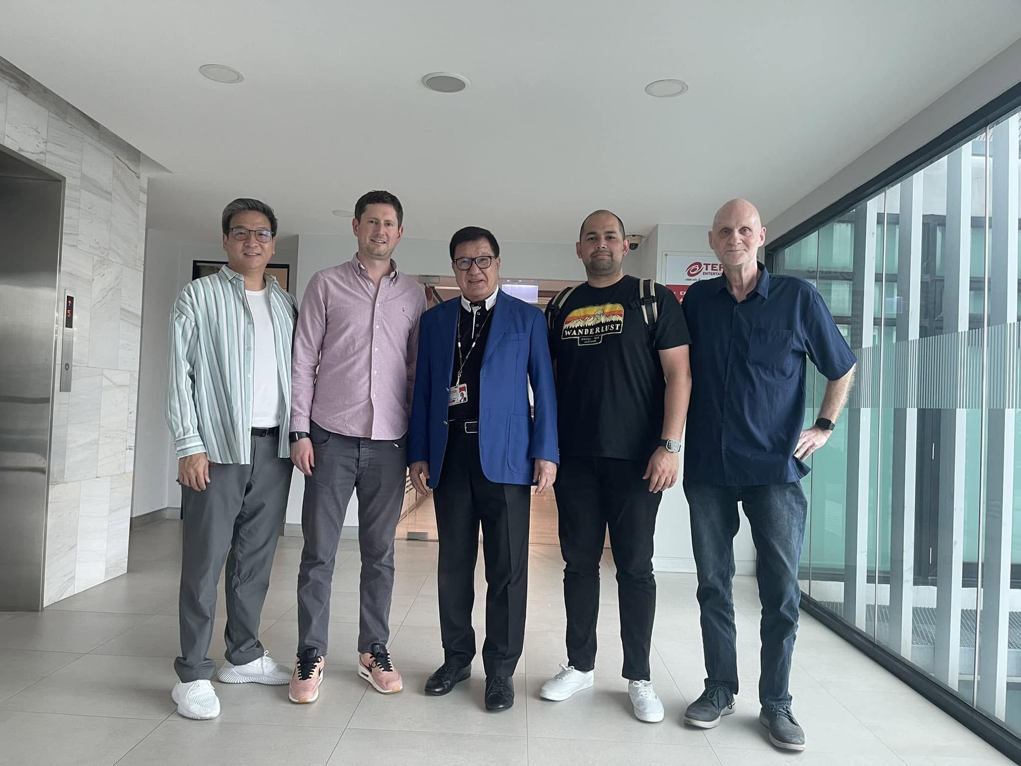 George Anderssen with Choakchai Kim Eaimrittikrai, Darren Lyons, Brian L. Marcar and Junaid Jay Shaikh at TERO